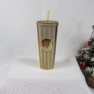 NWT Limited Edition Starbucks Studded Metallic Gold Venti Cup